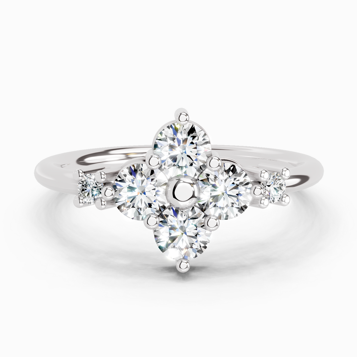 Elegant Cluster Diamond Ring