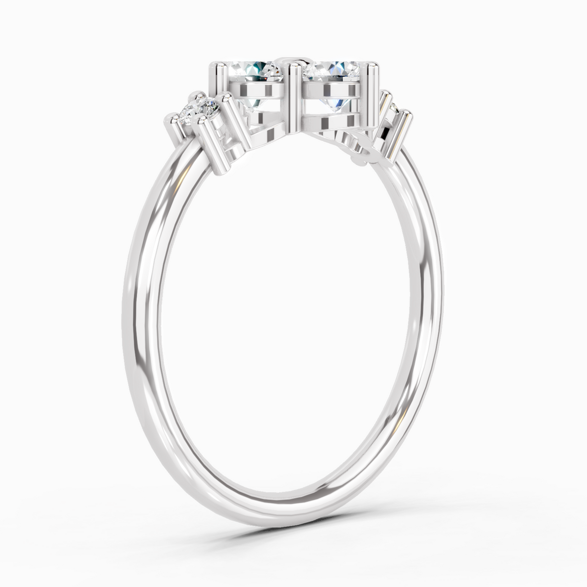 Elegant Cluster Diamond Ring