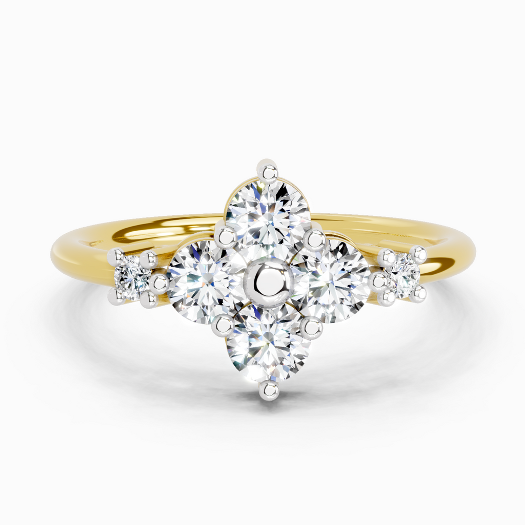 Elegant Cluster Diamond Ring