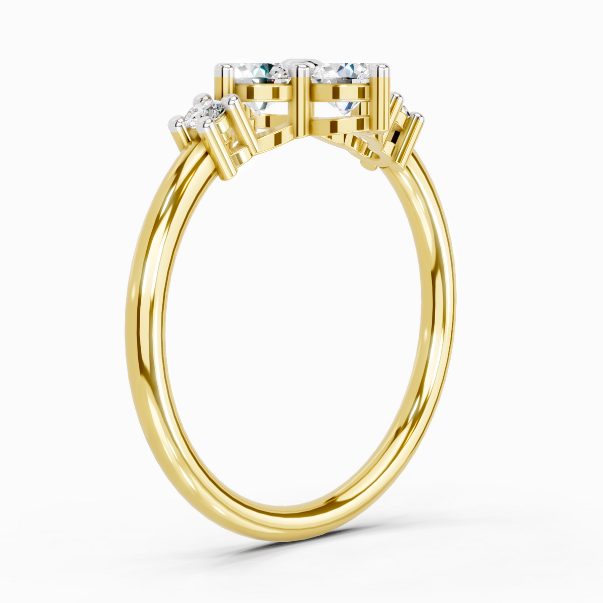 Elegant Cluster Diamond Ring