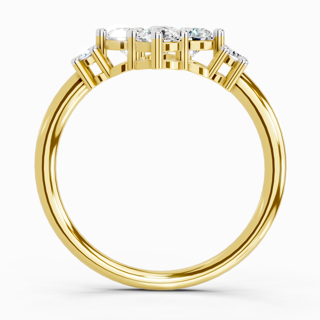 Elegant Cluster Diamond Ring