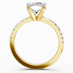 Shimmering Cushion Diamond Ring