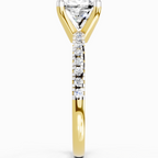 Shimmering Cushion Diamond Ring