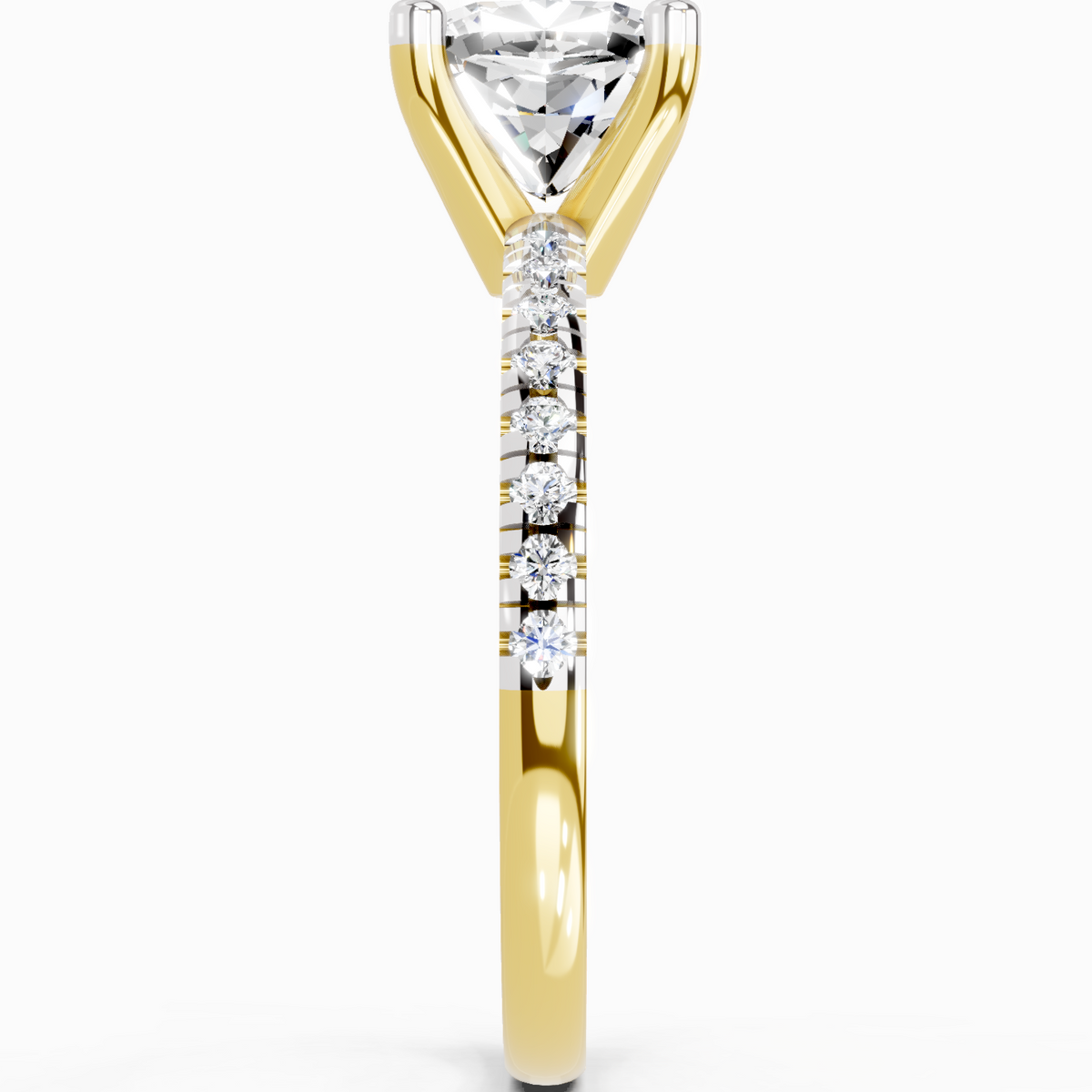 Shimmering Cushion Diamond Ring