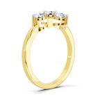 Luminous Cluster Diamond Ring