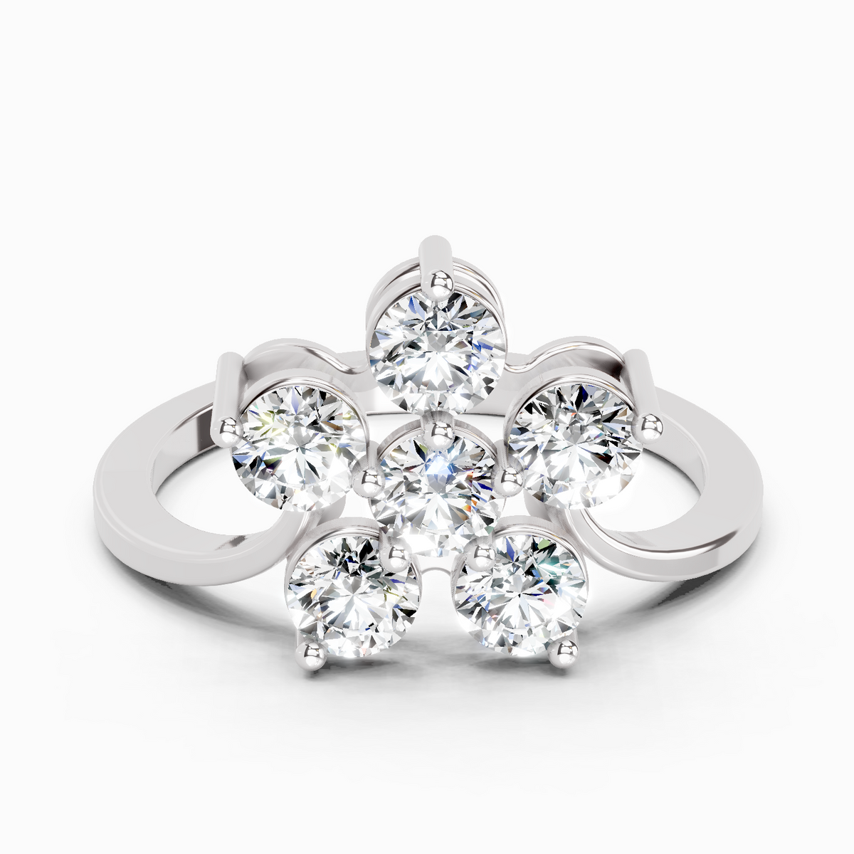 Dreamy Floral Diamond Ring