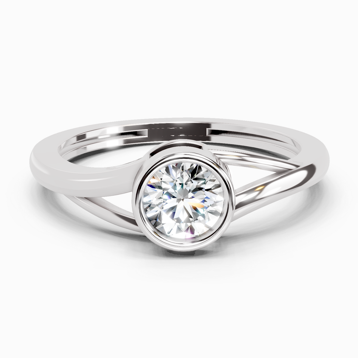 Refined Solitaire Diamond Ring