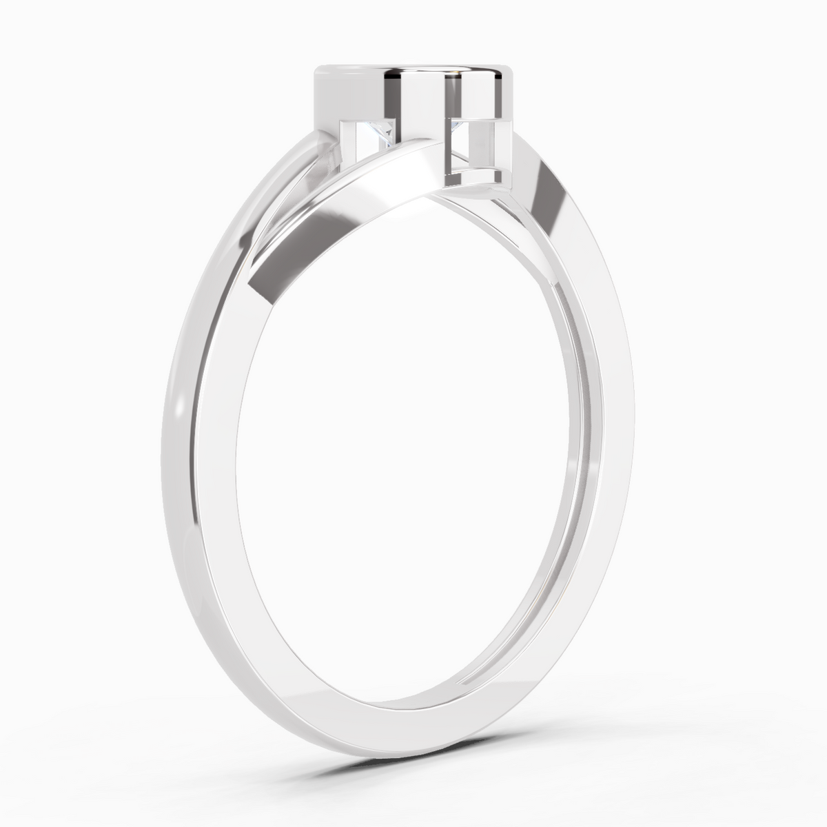 Refined Solitaire Diamond Ring