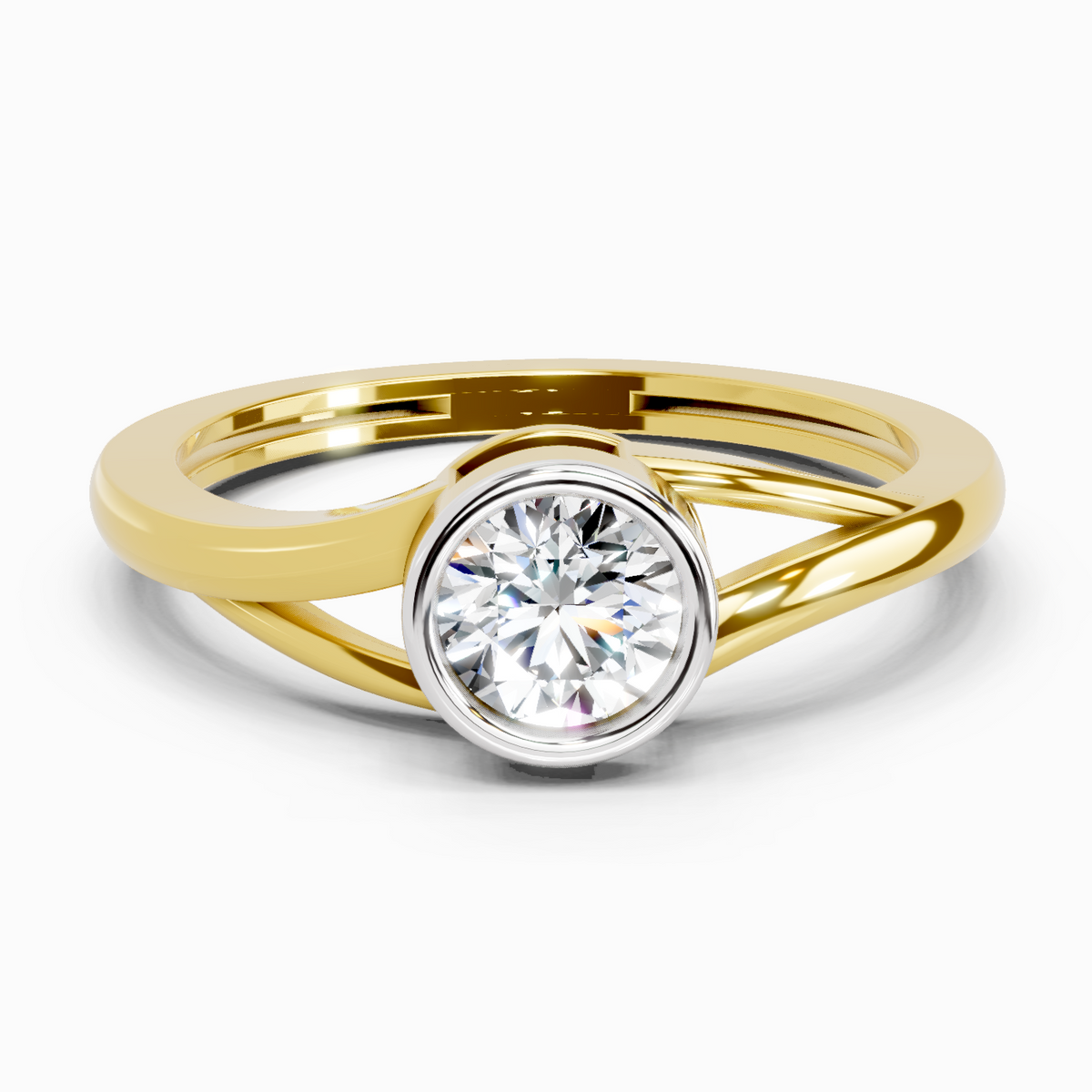 Refined Solitaire Diamond Ring