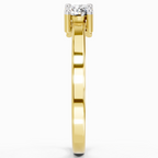 Gleaming Three-Stone Diamond Ring