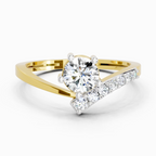 Dreamy Twist Bypass Diamond Ring