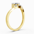 Dreamy Twist Bypass Diamond Ring