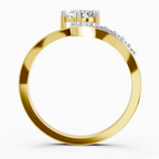 Dreamy Twist Bypass Diamond Ring