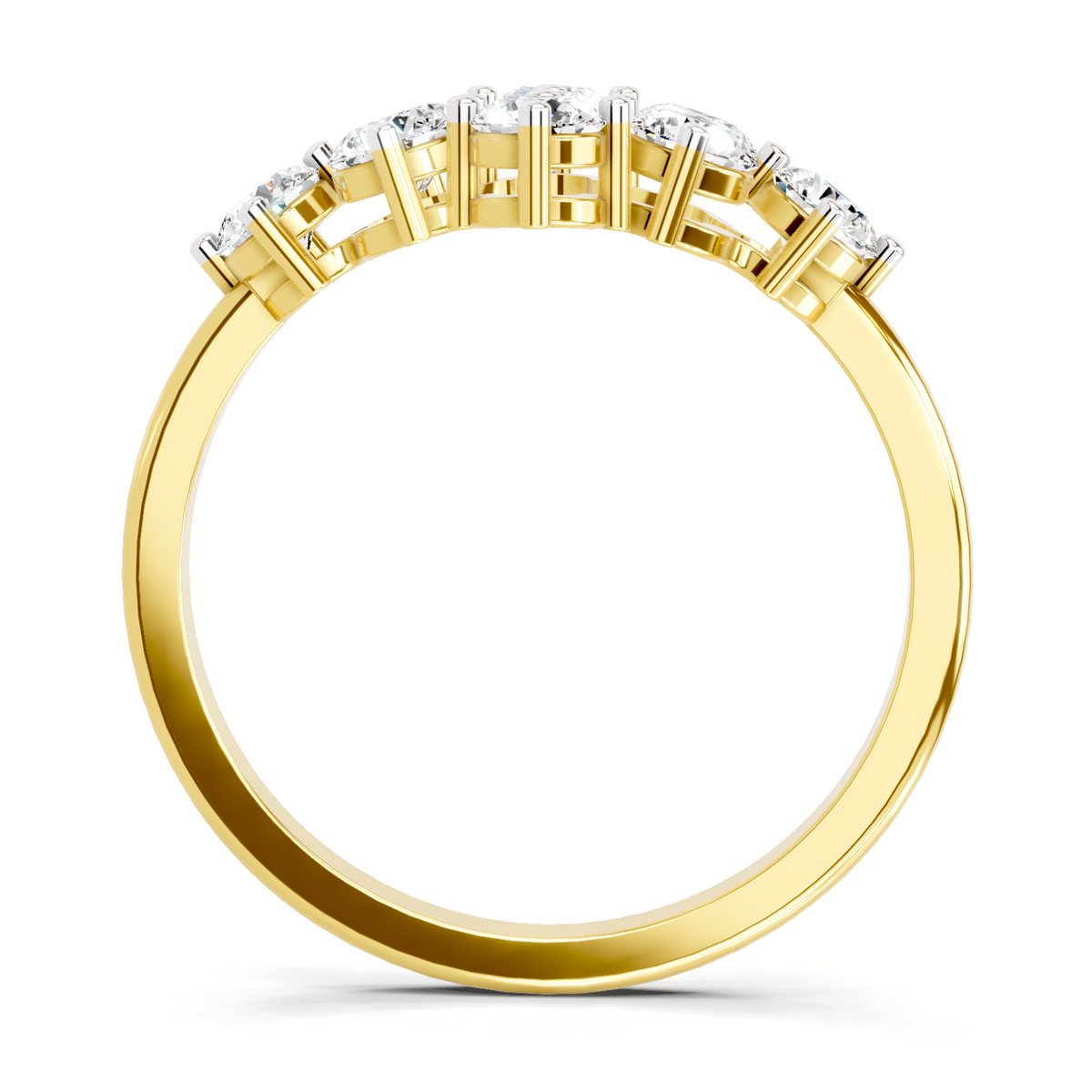 Enchanting Floral Cluster Diamond Ring