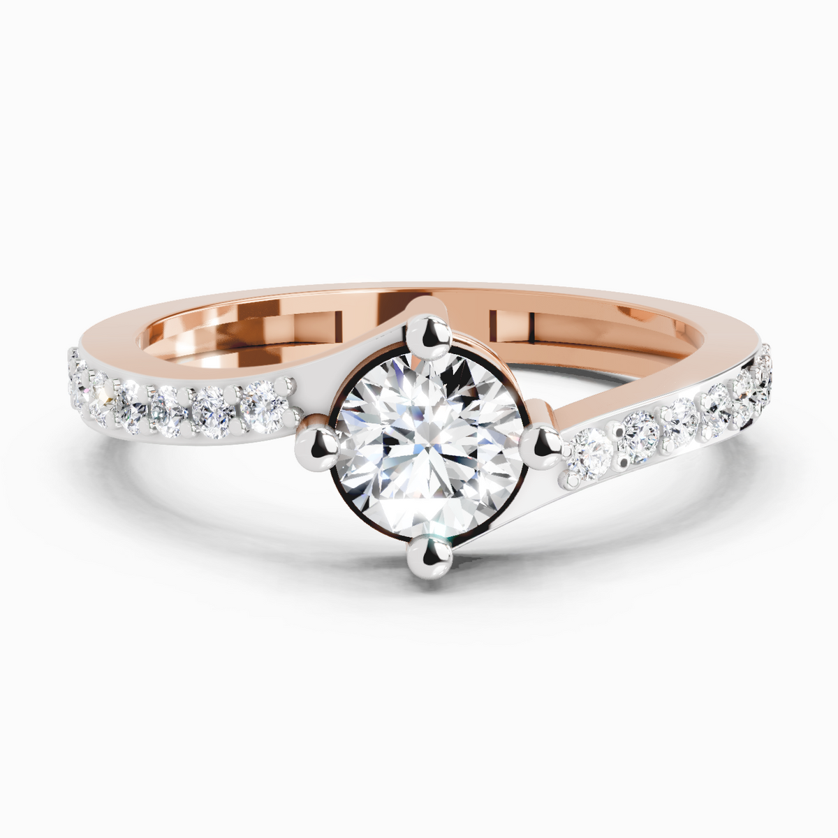 Opulent Solitaire Diamond Engagement Ring