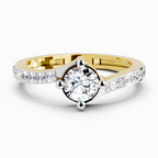 Opulent Solitaire Diamond Engagement Ring
