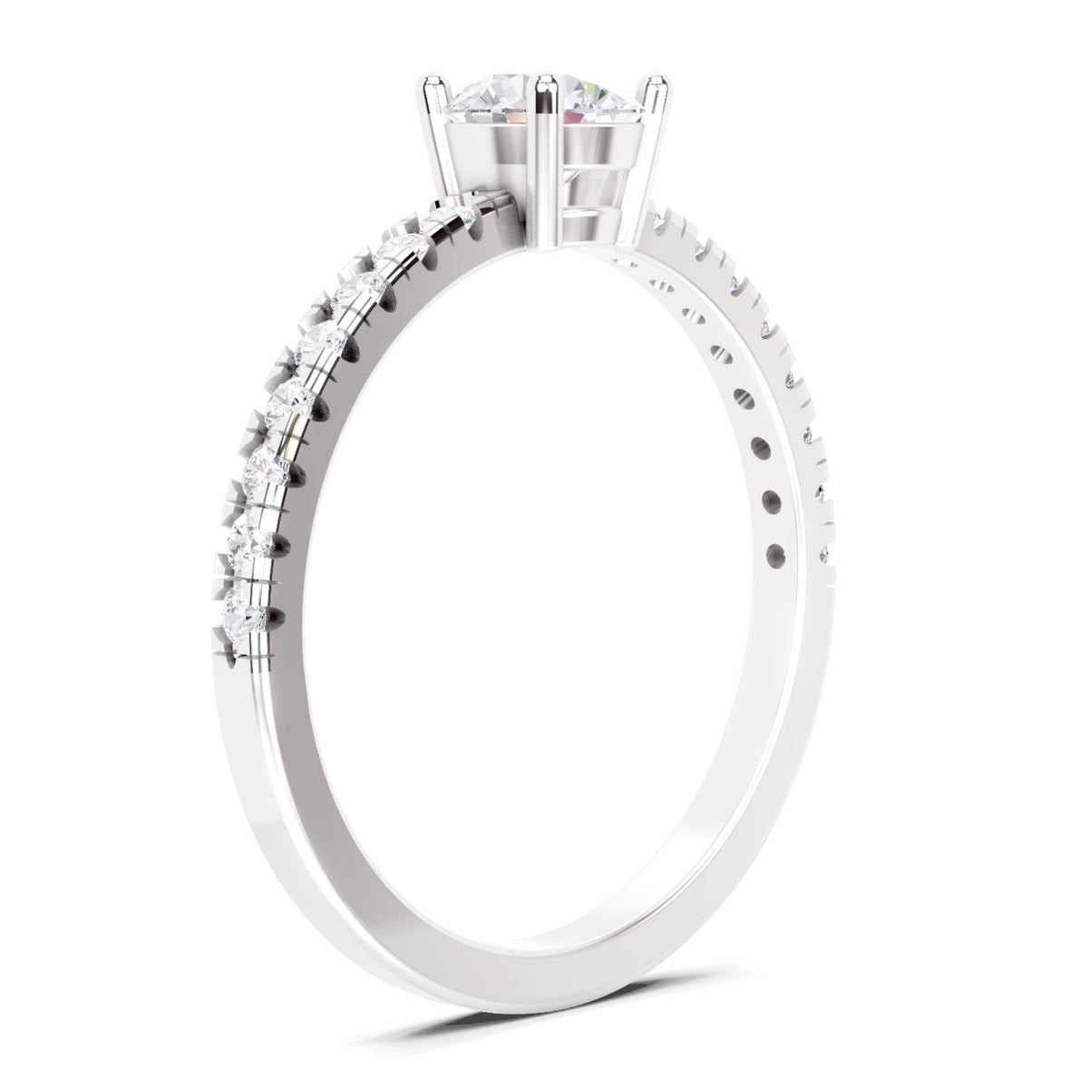 Pristine Solitaire Diamond Ring