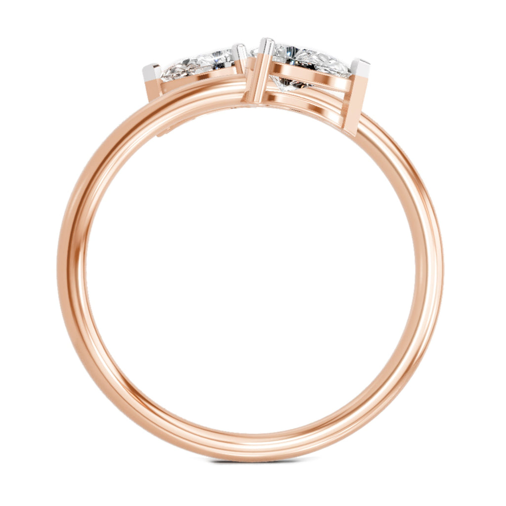 Elegant Pear Solitaire Diamond Ring