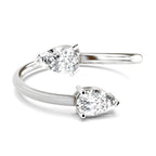 Elegant Pear Solitaire Diamond Ring