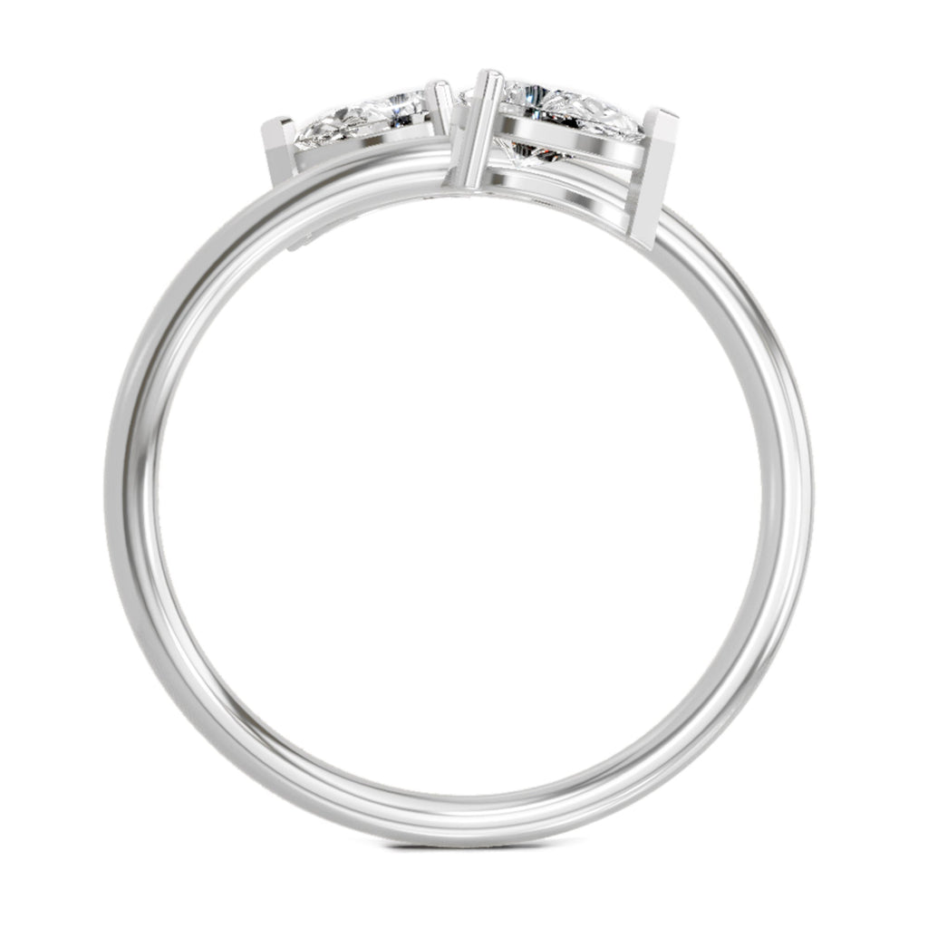 Elegant Pear Solitaire Diamond Ring