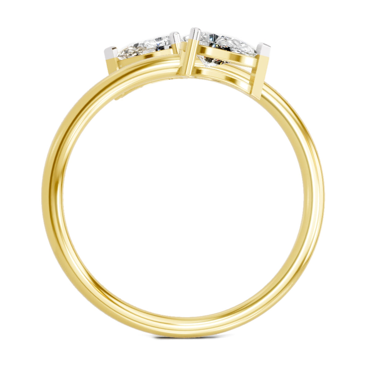 Elegant Pear Solitaire Diamond Ring