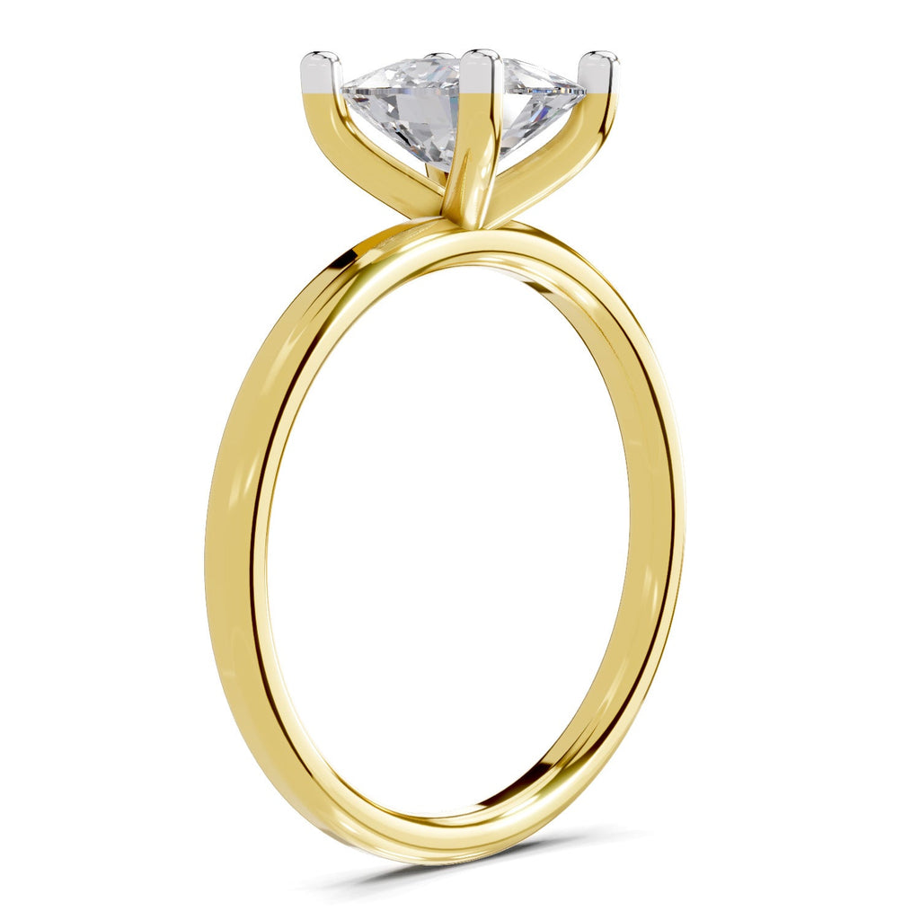 Classic Cushion Solitaire Diamond Engagement Ring