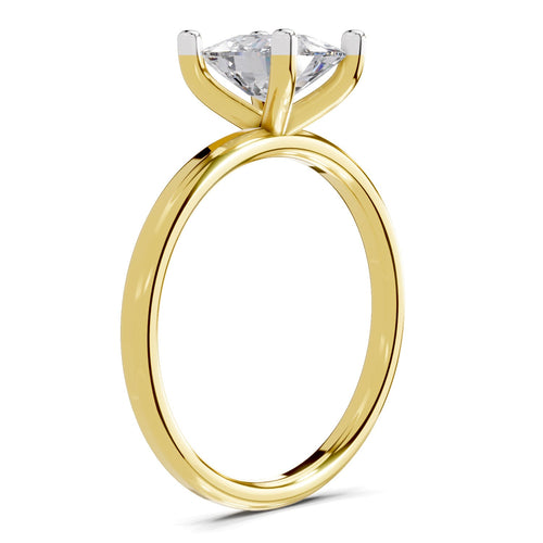 Classic Cushion Solitaire Diamond Engagement Ring