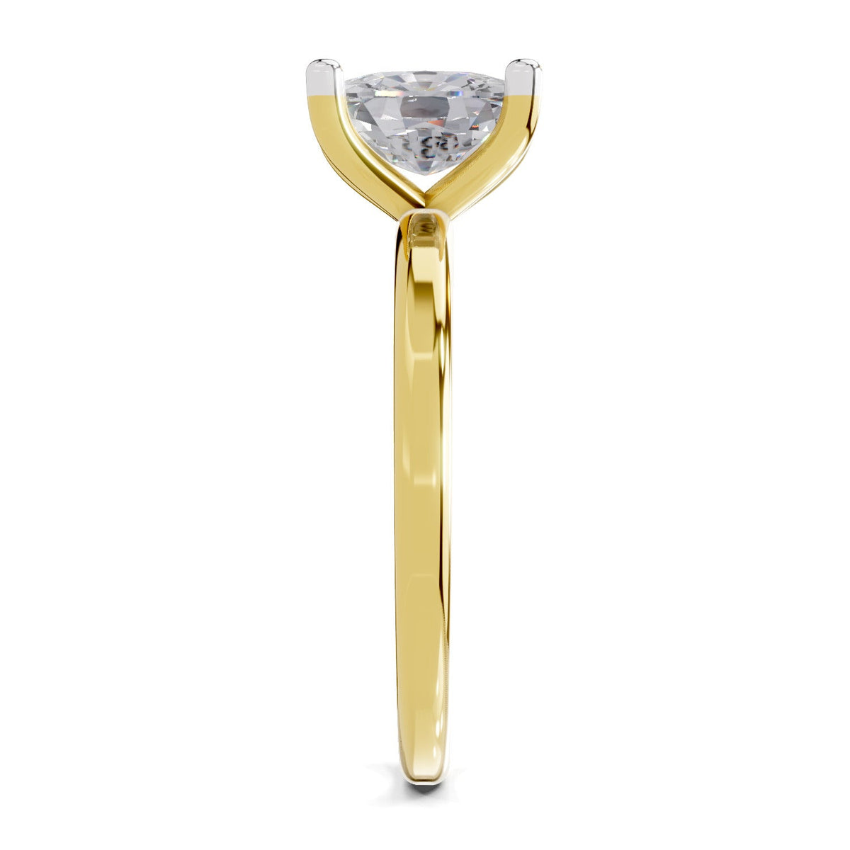 Classic Cushion Solitaire Diamond Engagement Ring