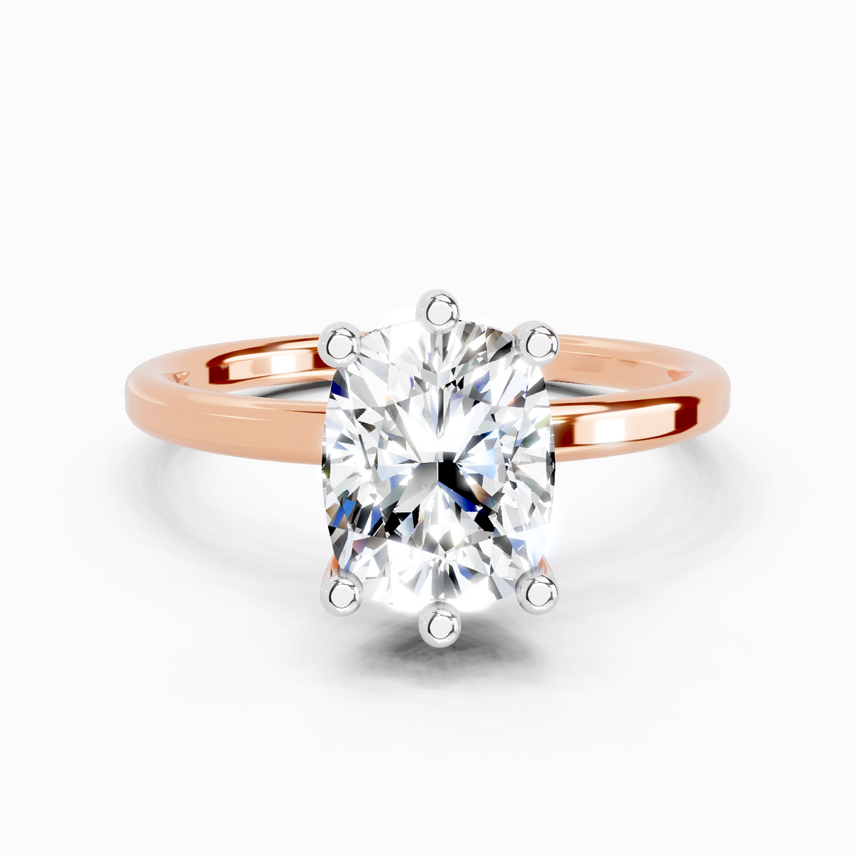 Dreamy Cushion Solitaire Diamond Ring