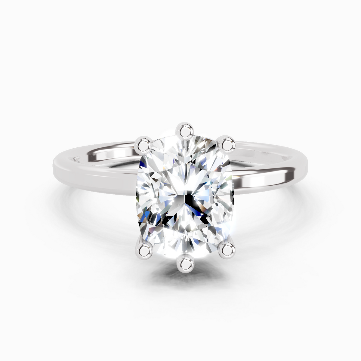Dreamy Cushion Solitaire Diamond Ring