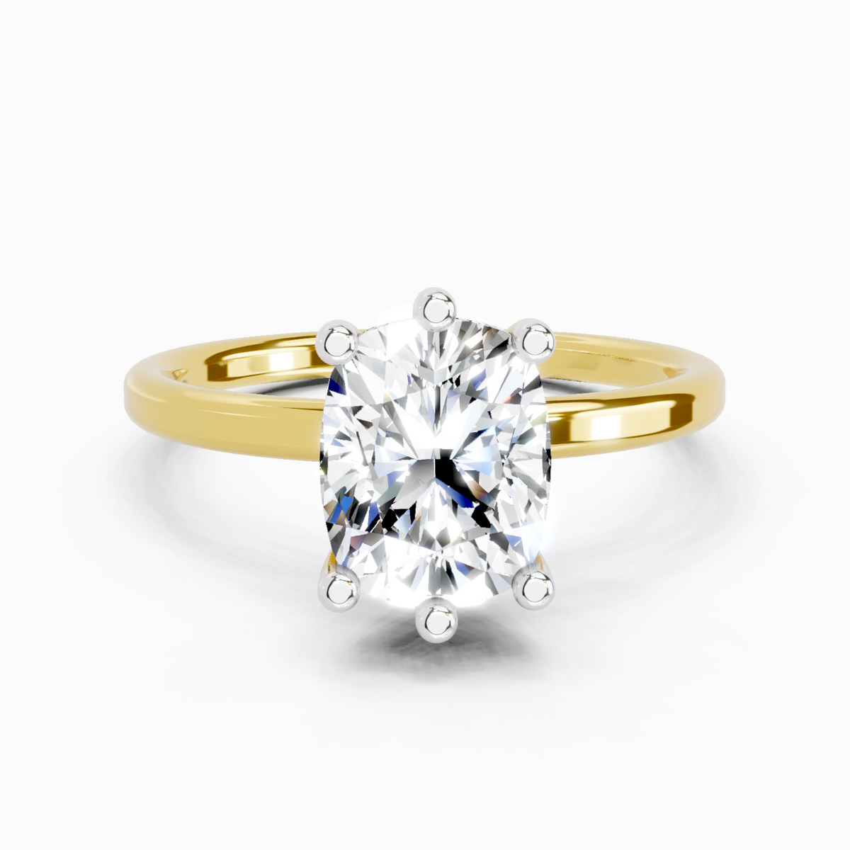 Dreamy Cushion Solitaire Diamond Ring
