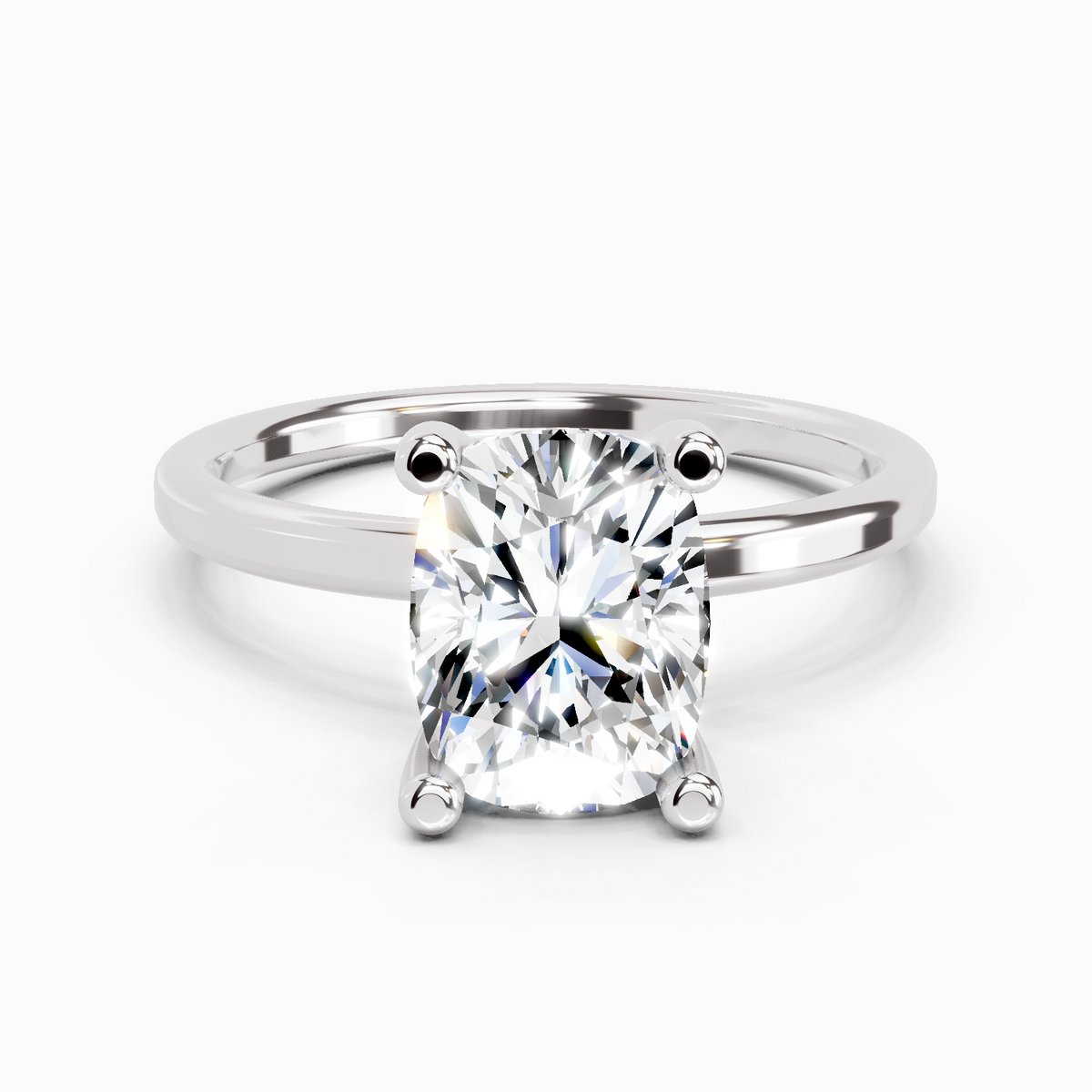 Iconic Cushion Solitaire Diamond Ring