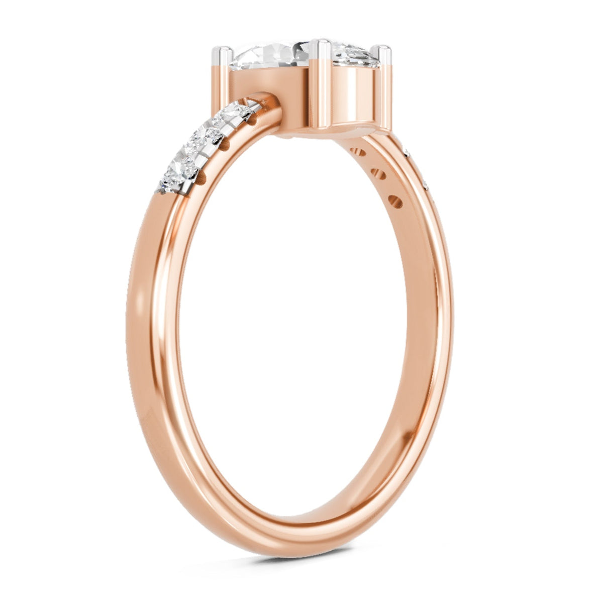 Luminous Oval Solitaire Diamond Ring