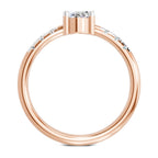 Luminous Oval Solitaire Diamond Ring