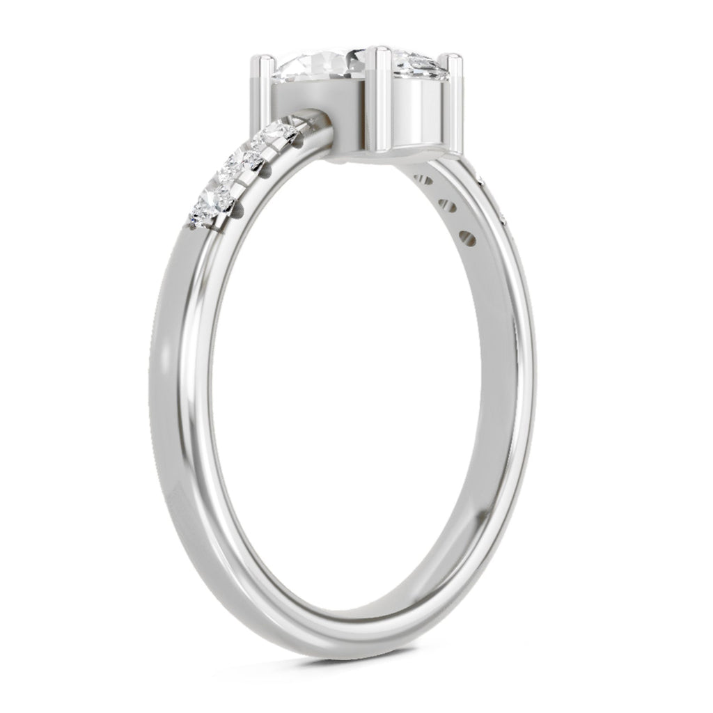 Luminous Oval Solitaire Diamond Ring
