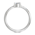 Luminous Oval Solitaire Diamond Ring