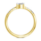 Luminous Oval Solitaire Diamond Ring