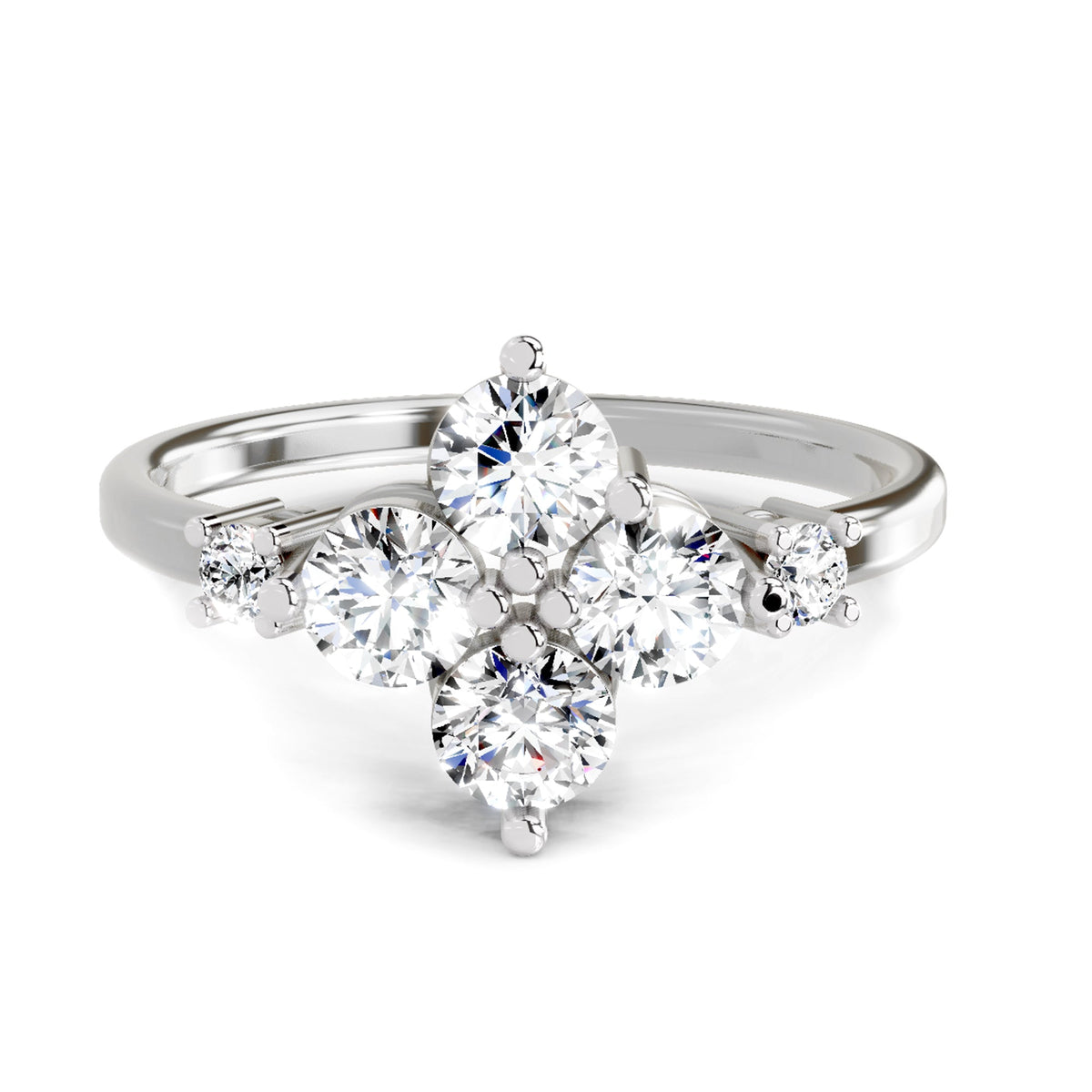 Celestial Cluster Diamond Ring