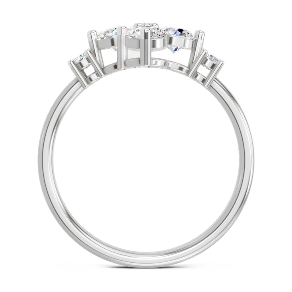 Celestial Cluster Diamond Ring