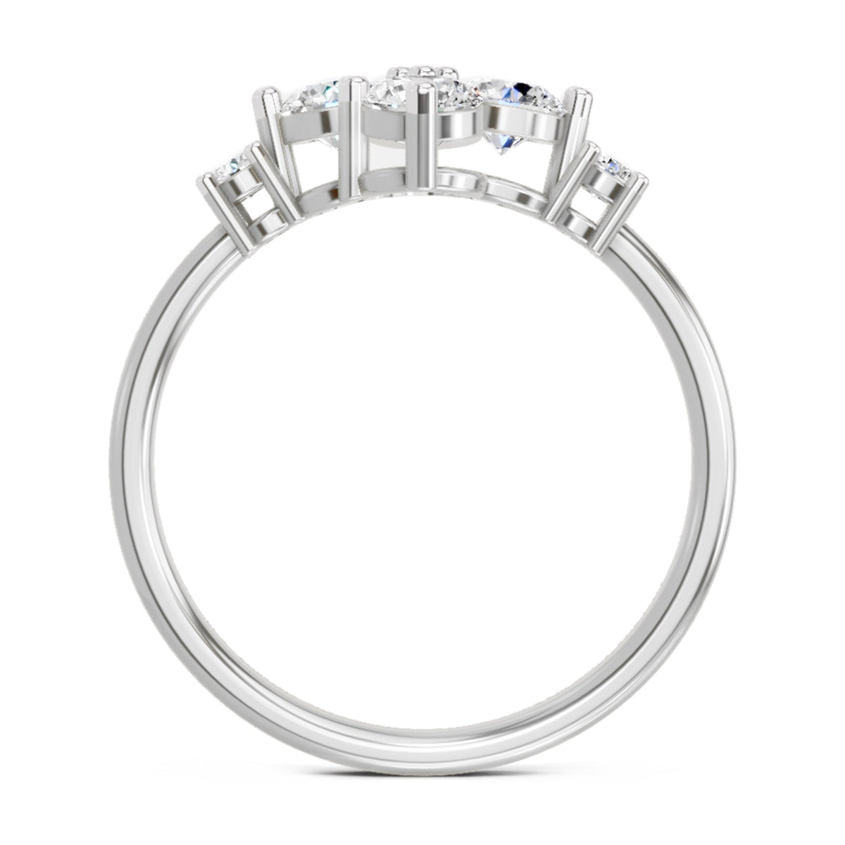 Celestial Cluster Diamond Ring