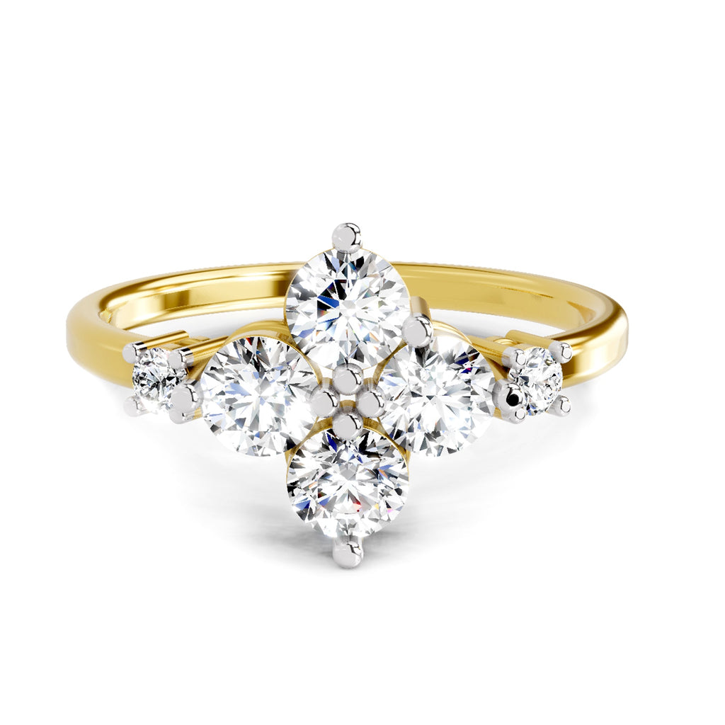 Celestial Cluster Diamond Ring