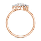 Exquisite Floral Diamond Ring