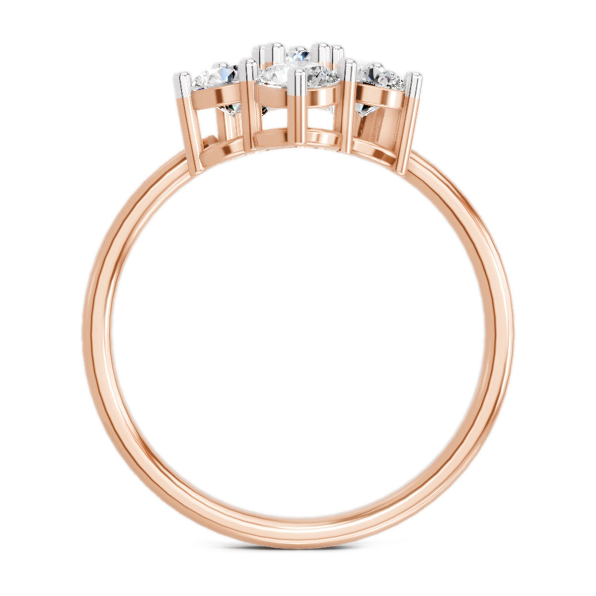 Exquisite Floral Diamond Ring
