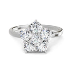 Exquisite Floral Diamond Ring