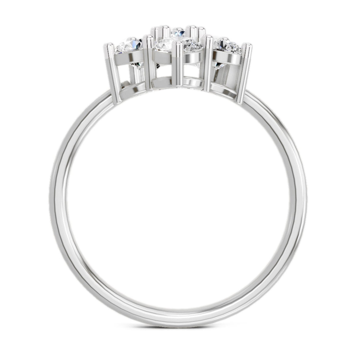 Exquisite Floral Diamond Ring