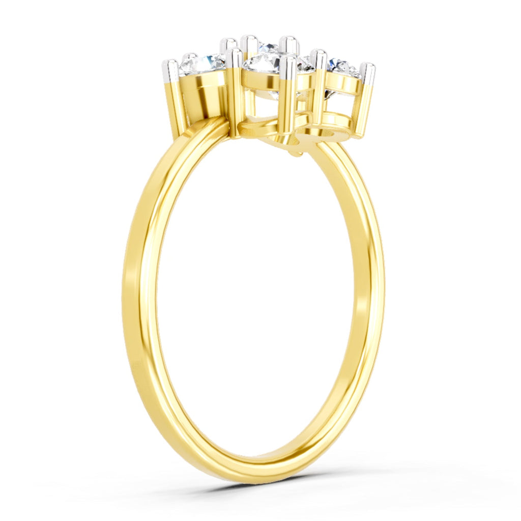 Exquisite Floral Diamond Ring