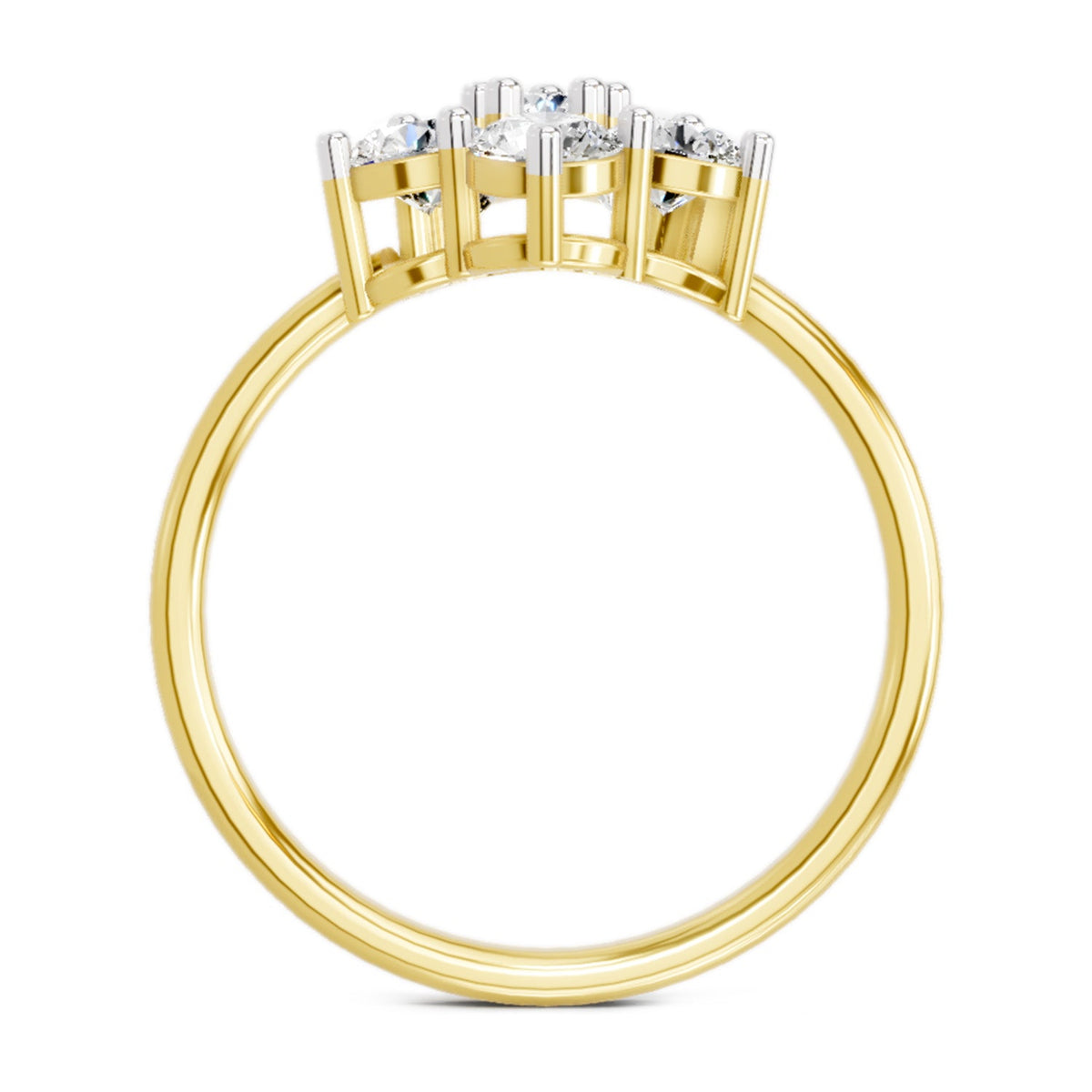 Exquisite Floral Diamond Ring