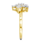 Exquisite Floral Diamond Ring