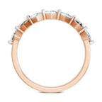 Glistening Princess-Cut Diamond Band Ring