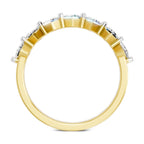 Glistening Princess-Cut Diamond Band Ring